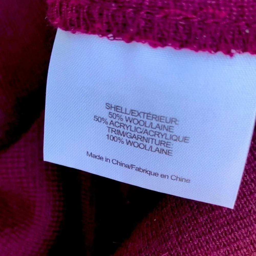 TORY BUTCH Anthea Shift Dress Wool Blend Knit Midi Sweater Dress, Plum